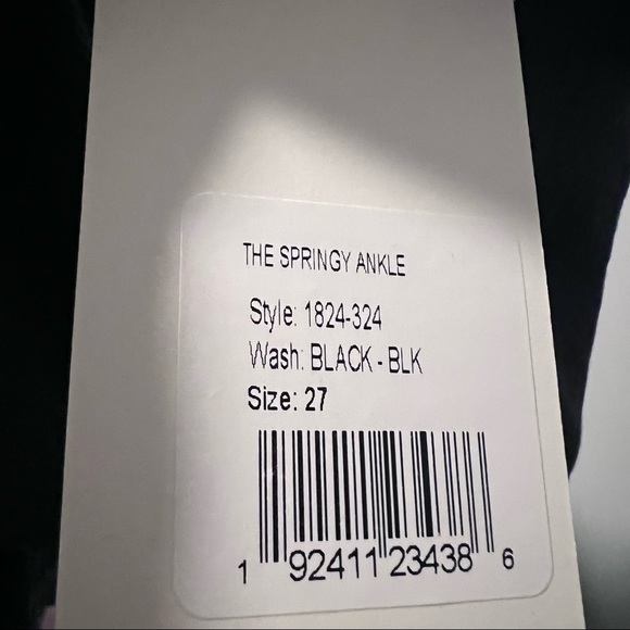 MOTHER the springy ankle Casual Pants faded black 1582 - Picture 9 of 10